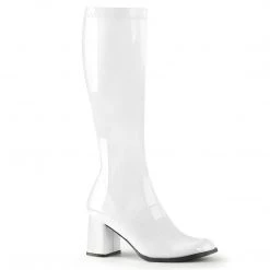Funtasma GOGO-300 White Stretch Patent