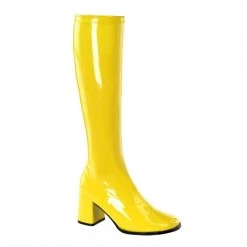 Funtasma GOGO-300 Yellow Stretch Patent New Arrivals