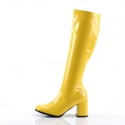 Funtasma GOGO-300 Yellow Stretch Patent New Arrivals
