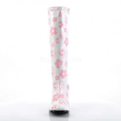 Funtasma Boots GOGO-300FL White Stretch Patent