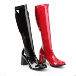 Funtasma GOGO-300HQ Black-Red Patent Boots