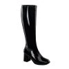 Funtasma GOGO-300WC Wide Calf Black Stretch Patent Boots