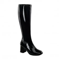 Funtasma GOGO-300WC Wide Calf Black Stretch Patent Boots