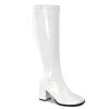 Funtasma GOGO-300WC Wide Calf White Stretch Patent