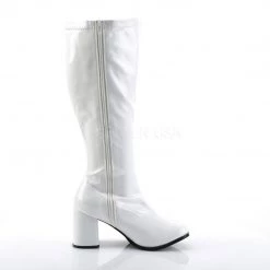 Funtasma GOGO-300X White Stretch Patent
