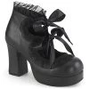 Demonia GOTHIKA-53 Black Vegan Leather Pump 2 Demonia GOTHIKA-53 Black Vegan Leather Pump