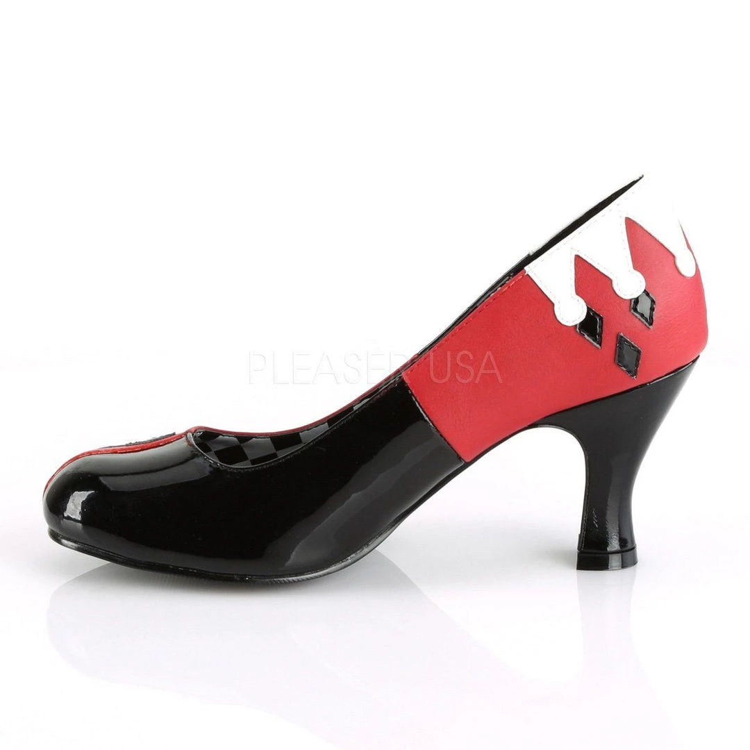 Funtasma HARLEY-42 Black Patent-Red-White Pu Shoes 5 Funtasma HARLEY-42 Black Patent-Red-White Pu Shoes