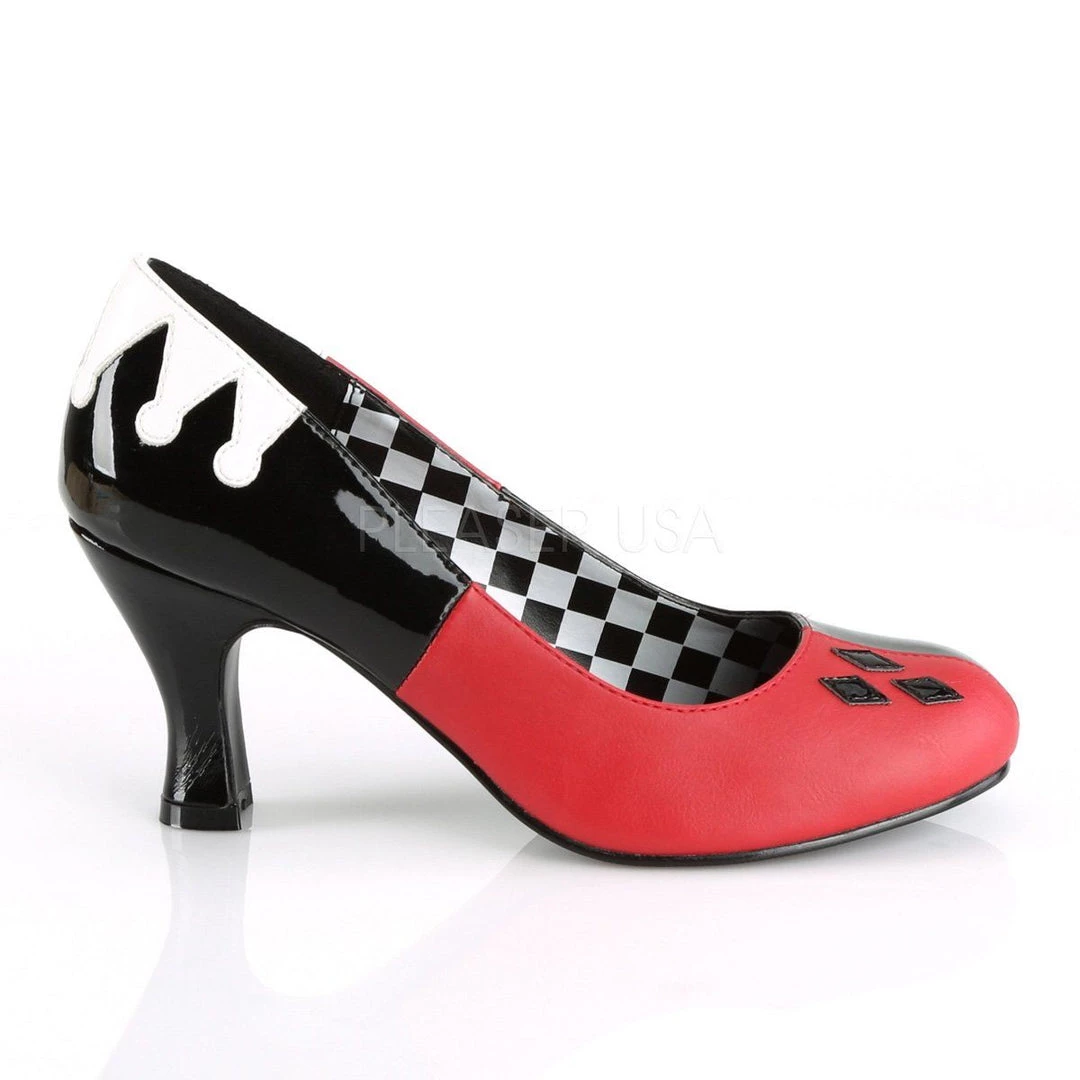 Funtasma HARLEY-42 Black Patent-Red-White Pu Shoes 7 Funtasma HARLEY-42 Black Patent-Red-White Pu Shoes