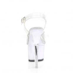 Pleaser ILLUMINATOR-708 Clear/White Glow Platform Sandal New Arrivals