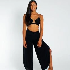 AMBR Accessories Delilah Sway Pants Midnight Black