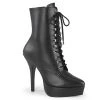 Devious Boots INDULGE-1020 Black Faux Leather