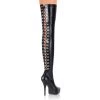 Devious INDULGE-3063 Black Stretch Pu Boots
