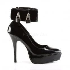 Devious Shoes INDULGE-534 Black Patent