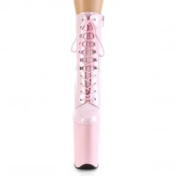 Pleaser INFINITY-1020 Baby Pink Patent Ankle Boot