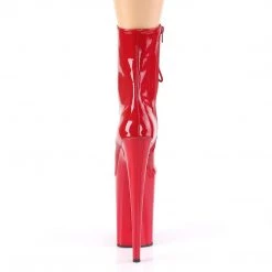 Pleaser INFINITY-1020 Red Patent Ankle Boot Boots