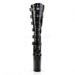 Pleaser Boots INFINITY-2049 Black Patent Knee Boot