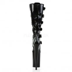 Pleaser Boots INFINITY-2049 Black Patent Knee Boot