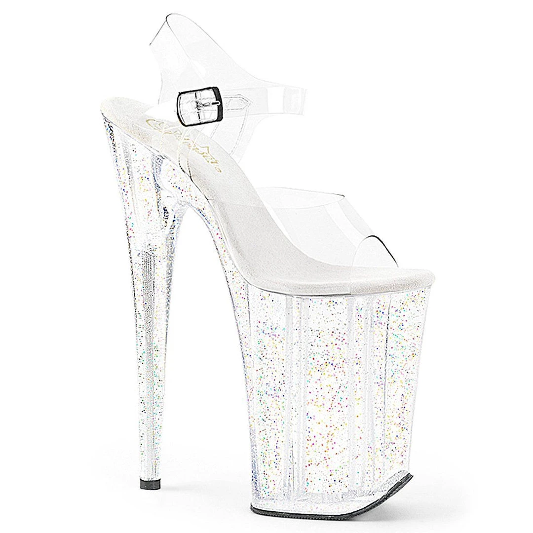 Pleaser Shoes INFINITY-908 Clear Platform Sandal 8 Pleaser Shoes INFINITY-908 Clear Platform Sandal