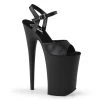 Pleaser INFINITY-909 Black Faux Leather Platform Sandal Shoes