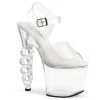 Pleaser IRONGRIP-708 Clear Platform Sandal