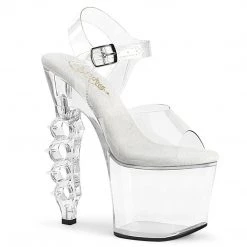 Pleaser IRONGRIP-708 Clear Platform Sandal