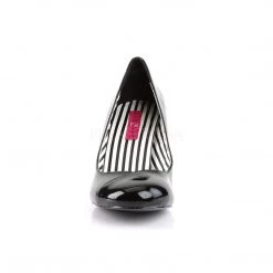 Pleaser Pink Label Shoes JENNA-01 Black Patent