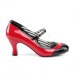 Pleaser Pink Label JENNA-06 Red-Black Patent