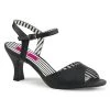 Pleaser Pink Label Shoes JENNA-09 Black Faux Leather 2 Pleaser Pink Label Shoes JENNA-09 Black Faux Leather