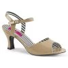 Pleaser Pink Label JENNA-09 Cream Patent