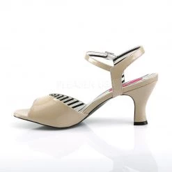 Pleaser Pink Label JENNA-09 Cream Patent