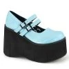 Demonia KERA-08 Baby Blue Vegan Leather Mary Janes 1 Demonia KERA-08 Baby Blue Vegan Leather Mary Janes