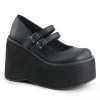 Demonia KERA-08 Black Vegan Leather Mary Janes 1 Demonia KERA-08 Black Vegan Leather Mary Janes
