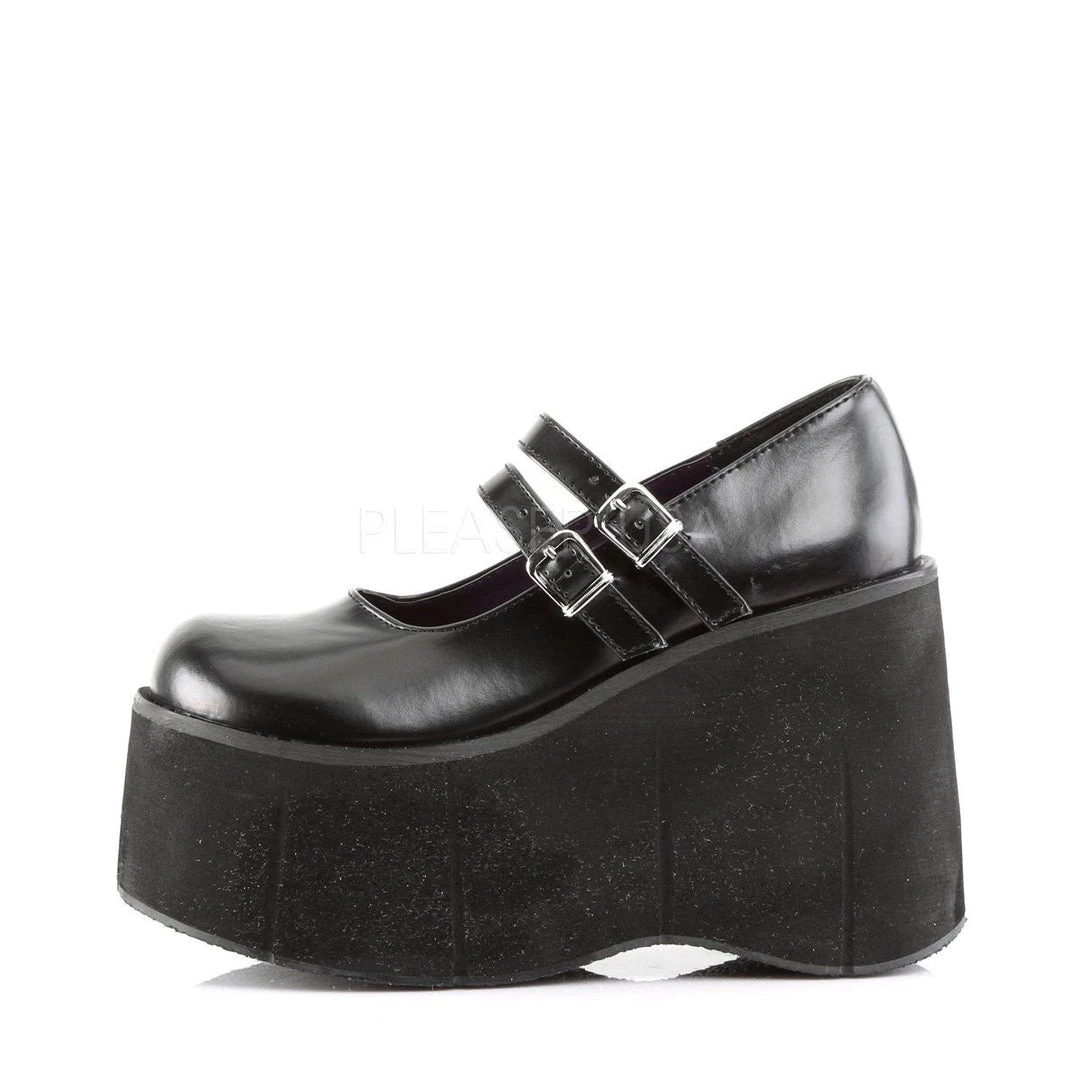 Demonia KERA-08 Black Vegan Leather Mary Janes 5 Demonia KERA-08 Black Vegan Leather Mary Janes