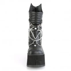 Demonia New Arrivals KERA-130 Black Vegan Leather Calf Boot