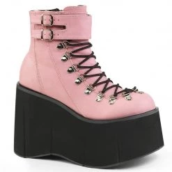Demonia KERA-21 Baby Pink Vegan Leather Ankle Boot Boots