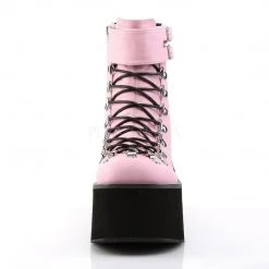 Demonia KERA-21 Baby Pink Vegan Leather Ankle Boot Boots