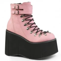 Demonia KERA-21 Baby Pink Vegan Leather Ankle Boot Boots