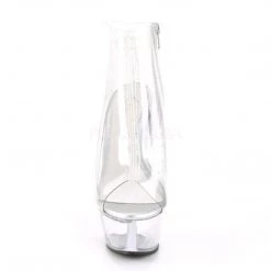 Pleaser Boots KISS-1023 Clear TPU/Clear Ankle Boot