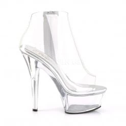 Pleaser Boots KISS-1023 Clear TPU/Clear Ankle Boot