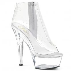 Pleaser Boots KISS-1023 Clear TPU/Clear Ankle Boot