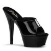 Pleaser KISS-201 Black Patent Platform Sandal Shoes