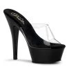 Pleaser KISS-201 Clear/Black Platform Sandal New Arrivals