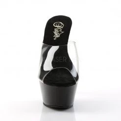 Pleaser KISS-201 Clear/Black Platform Sandal New Arrivals
