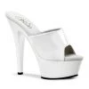 Pleaser KISS-201 White Patent Slide