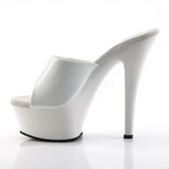 Pleaser KISS-201 White Patent Slide 11 Pleaser KISS-201 White Patent Slide