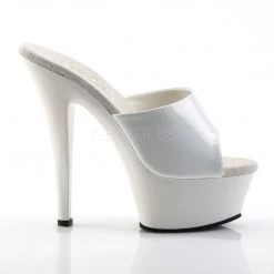 Pleaser KISS-201 White Patent Slide 13 Pleaser KISS-201 White Patent Slide