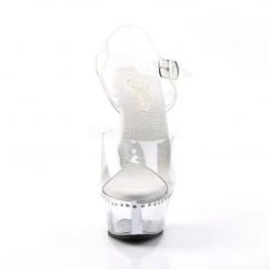 Pleaser KISS-208LS Clear Platform Sandal