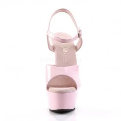 Pleaser KISS-209 Baby Pink Patent Platform Sandal Shoes