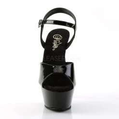 Pleaser KISS-209 Black Patent Platform Sandal