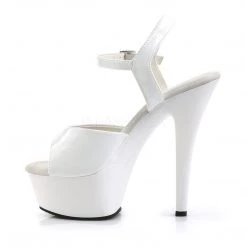 Pleaser KISS-209 White Patent Platform Sandal Coming Soon (Pre-Order)